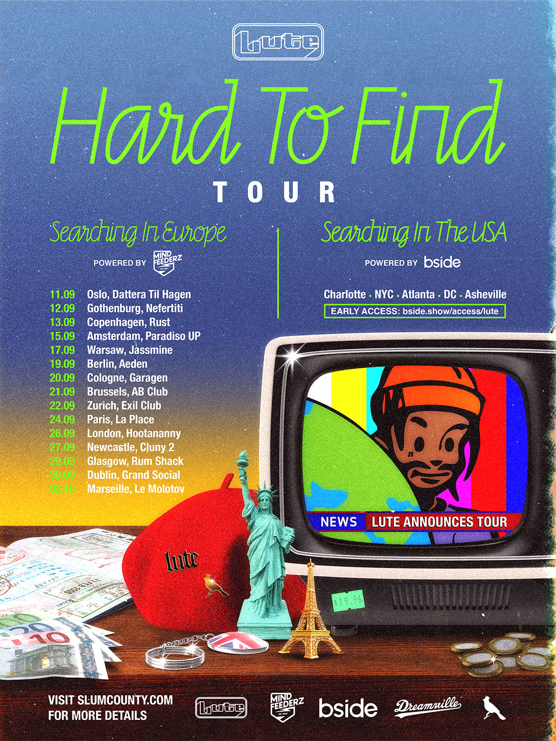 Hard To Find Tour Flyer